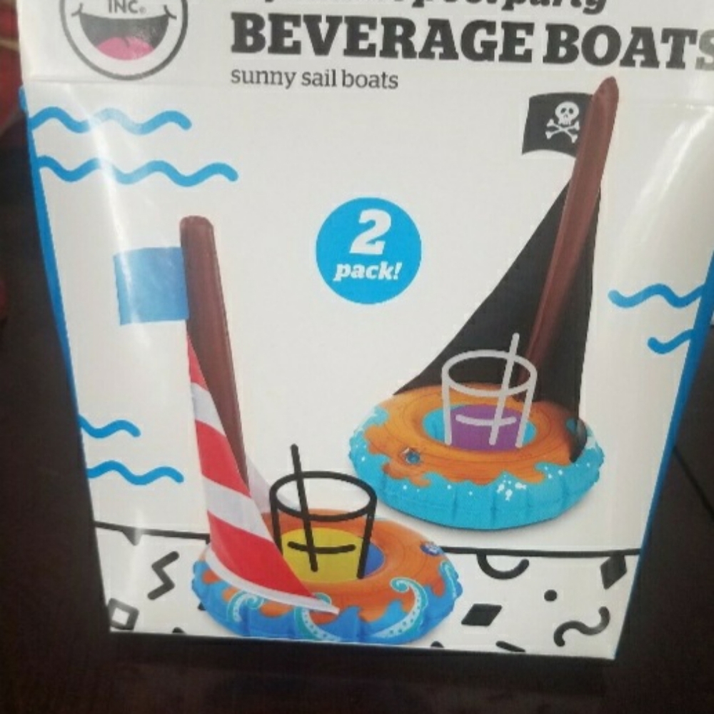 BIGMOUTH Inflatable Pool Beverage Boats - Picture 4 of 4